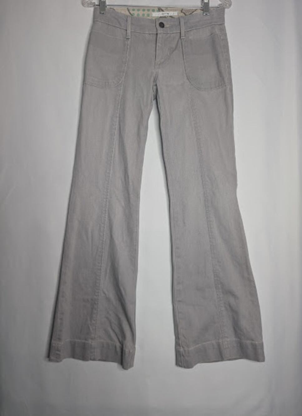 JOE'S Jeans Womens Teens Grey Wide Leg Low rise size 24 Y2K hippie BohoChic